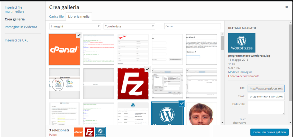 come-creare-una-galleria-di-immagini-in-un-articolo-worpress-premere-creare-una-nuova-galleria