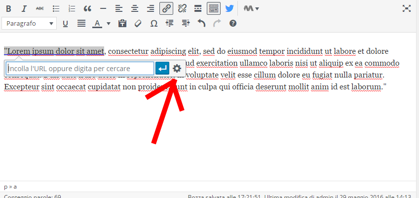 come-inserire-un-link-in-un-articolo-wordpress-inserire-url-o-premere-opzioni-link