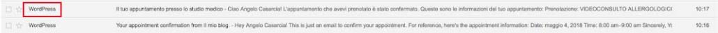 Cambiare mittente WordPress nelle email