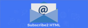 Logo di Subscribe2 HTML.