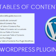 Tables of Content Plugin Wordpress