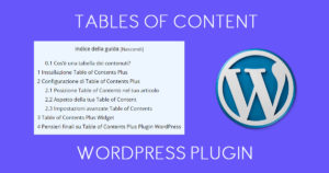 Tables of Content Plugin WordPress