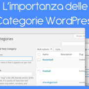 L'importanza delle Categorie WordPress