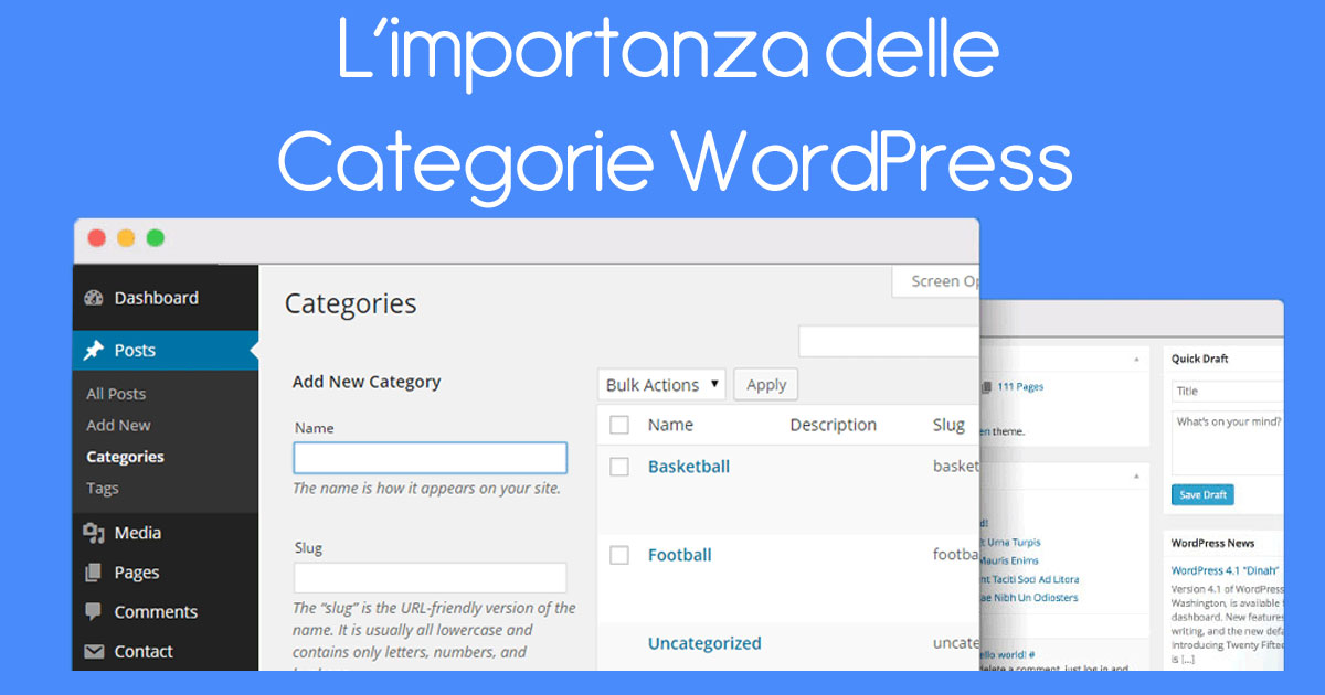 L'importanza delle Categorie WordPress